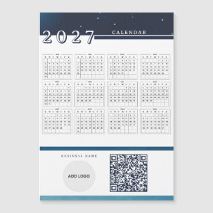 Logo toevoegen 2027 Agenda QR Code Magnetische Kaa