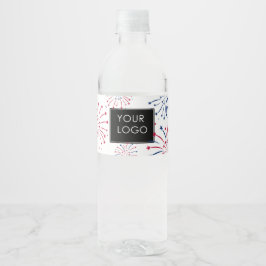 Logo Toevoegen Bedrijfs Bedrijf 4 juli  Waterfles Etiket