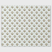 Logo Toevoegen Kerstman Cadeaus Patroon Bedrijf Cadeaupapier (Vlak)