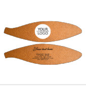 Logo toevoegen met aangepaste tekst Leather Compan Basketbal (Panelen)