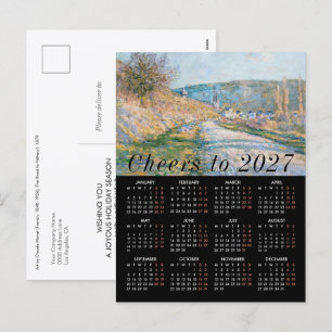 Logo toevoegen Monet Kunst Schilderij Agenda 2027 Feestdagenkaart