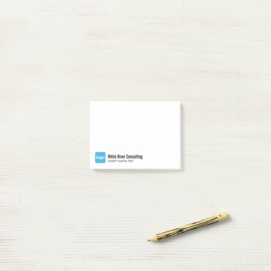 Logo toevoegen post-it® notes (Op bureau)