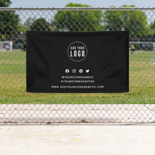 Logo Toevoegen Social Media Marketing Aangepaste K Spandoek (Insitu)