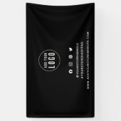 Logo Toevoegen Social Media Marketing Aangepaste K Spandoek (Verticaal)