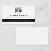 Logo toevoegen | Zwart-wit Visitekaartje (Voorkant / Achterkant)