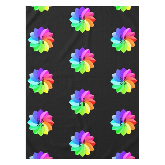 Logo Trade Show Business Restaurant Hotel Black Tafelkleed (Voorkant)