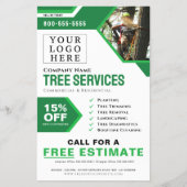 Logo Tree-servicebedrijf Flyer (Voorkant)