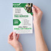 Logo Tree-servicebedrijf Flyer (Hand)