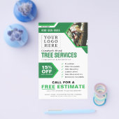 Logo Tree-servicebedrijf Flyer (Enkel)