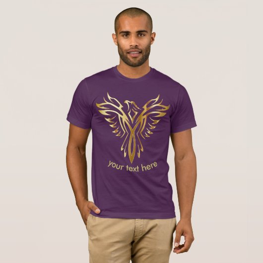 logo tshirt voor de goudvogel (Voorkant volledig)