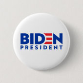 Logo uit President Ronde Button 5,7 Cm (Voorkant)
