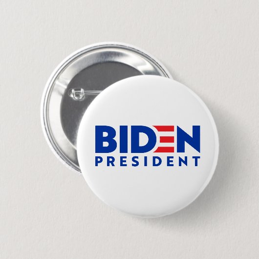 Logo uit President Ronde Button 5,7 Cm (Voorkant /achterkant)