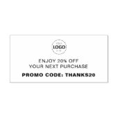 Logo Upload aangepaste korting Rubberstempel (Afrduk)