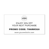 Logo Upload aangepaste korting Zelfinktende Stempel (Design)