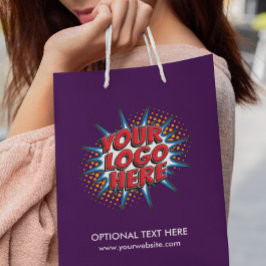 Logo Upload aangepaste zakelijke Paarse Klein Cadeauzakje