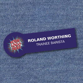 Logo Upload - Blue Modern Personeel Naamplaatje