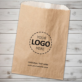 Logo Upload Custom Business Kraft Papieren Tas Bedankzakje