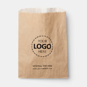 Logo Upload Custom Business Kraft Papieren Tas Bedankzakje (Voorkant)