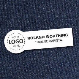 Logo Upload eenvoudig modern personeel Naamplaatje