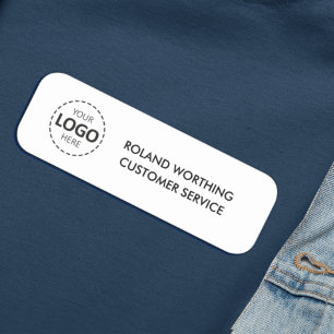 Logo Upload eenvoudig modern personeel Naamplaatje