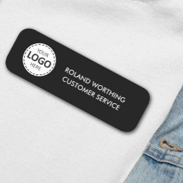 Logo Upload eenvoudig modern personeel Naamplaatje