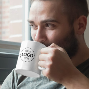 Logo Upload eenvoudig modern professioneel bedrijf Koffiemok