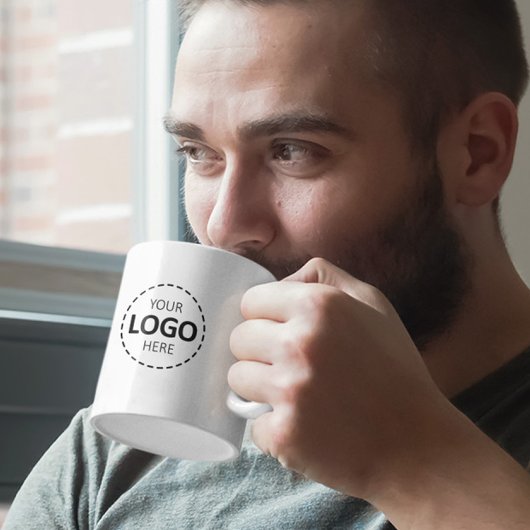 Logo Upload eenvoudig modern professioneel bedrijf Koffiemok