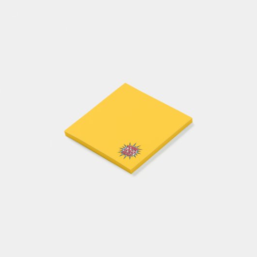 Logo upload geel post-it® notes (Schuin)