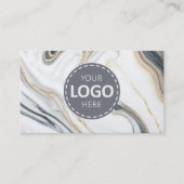 Logo Upload / Marmeren Achtergrond Visitekaartje (Voorkant)