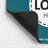 Logo Upload Modern Eenvoudig Blauwgroen Muismat (Hoek)