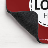 Logo Upload Modern Eenvoudig Rood Muismat (Hoek)