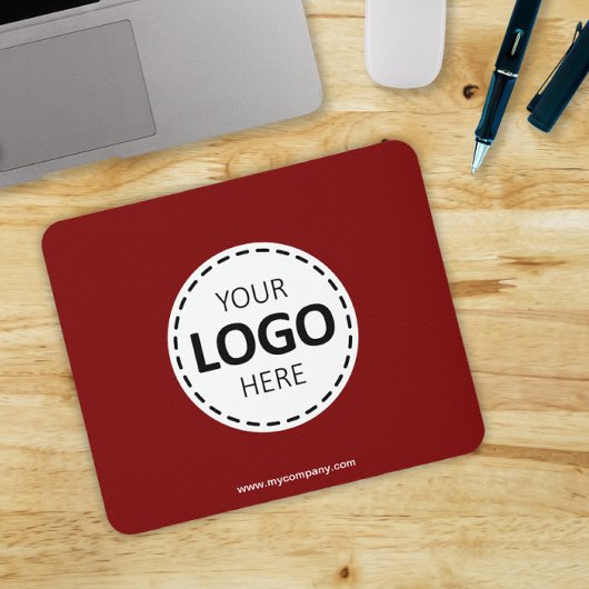 Logo Upload Modern Eenvoudig Rood Muismat