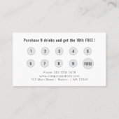 Logo Upload Modern Simple Loyalty Visitekaartje (Achterkant)