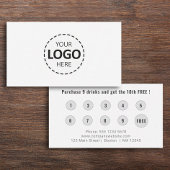 Logo Upload Modern Simple Loyalty Visitekaartje