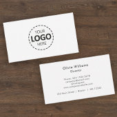 Logo Upload Modern Simple Visitekaartje