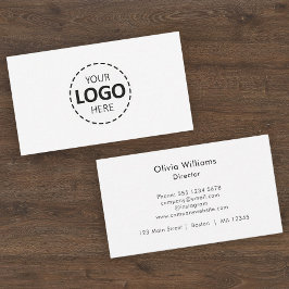 Logo Upload Modern Simple Visitekaartje