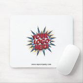 Logo Upload Modern Simple White Muismat (Met muis)