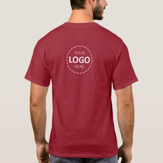 Logo Upload personeel T-shirt (Achterkant)