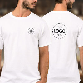 Logo Upload Shirt - Voor & Terug Logo Personeel