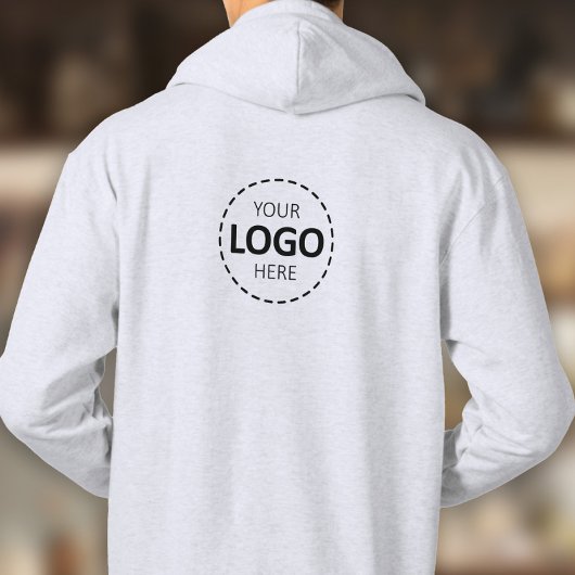 Logo upload Sjabloon - alleen terug - Creëer van j Hoodie