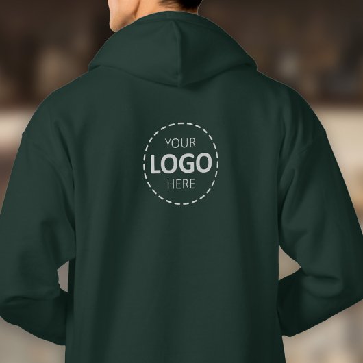 Logo upload Sjabloon - alleen terug - Creëer van j Hoodie