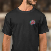 Logo Upload Sjabloon - Zwart personeel T-shirt