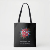 Logo Upload Zakelijke Marketing Zwarte Canvas tas (Voorkant)