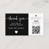 Logo Uploaden Bedankt Visitekaartje met korting (Voorkant)