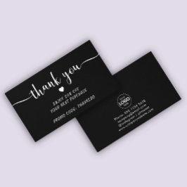 Logo Uploaden Bedankt Visitekaartje met korting