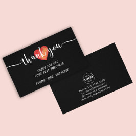 Logo Uploaden Bedankt Visitekaartje met korting
