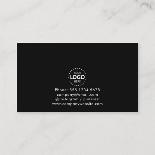 Logo Uploaden Bedankt Visitekaartje met korting (Achterkant)