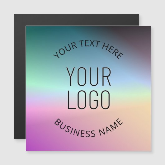 Logo uploaden | Kleurrijke veranderende gradiëntkl (Voorkant / Achterkant)