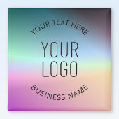 Logo uploaden | Kleurrijke veranderende gradiëntkl Magneet