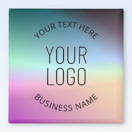 Logo uploaden | Kleurrijke veranderende gradiëntkl Magneet